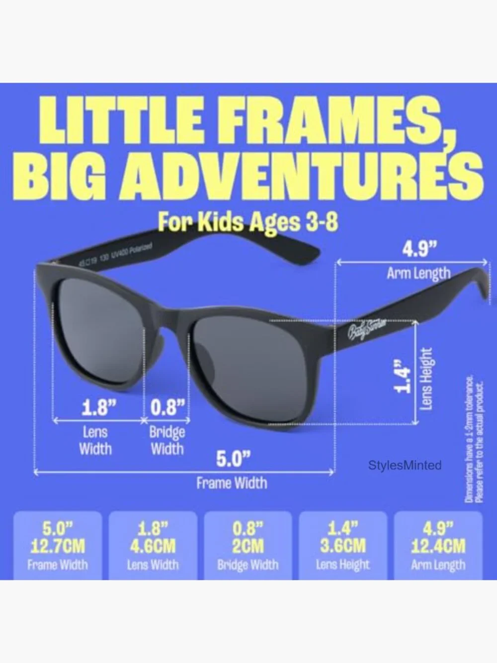 Polarized Kids Sunglasses UV Protection Unbreakable Toddler Boys Girls